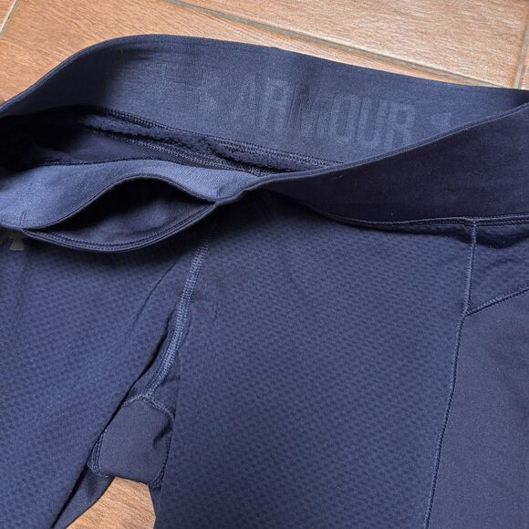 UA Under Armour Womens Elastic Waist Pull On Outdoor Athletic Running Leggings M - Picture 3 of 6